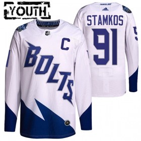 Tampa Bay Lightning Hockeydrakt Steven Stamkos 91 Adidas 2022 Stadium Series Authentic - Barn